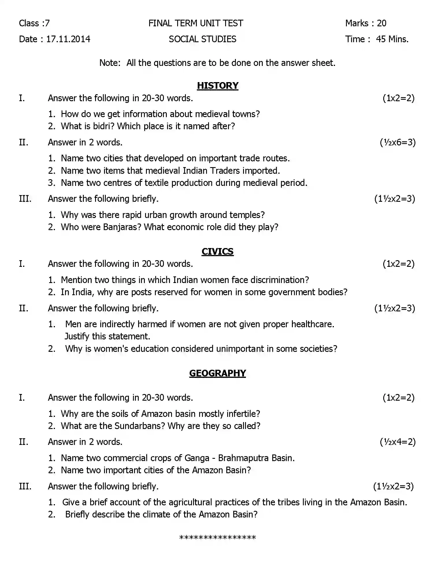 CBSE-Class-7-Previous-Year-Question-Papers-T3-SOCIAL-STUDIES-Page-1 Image
