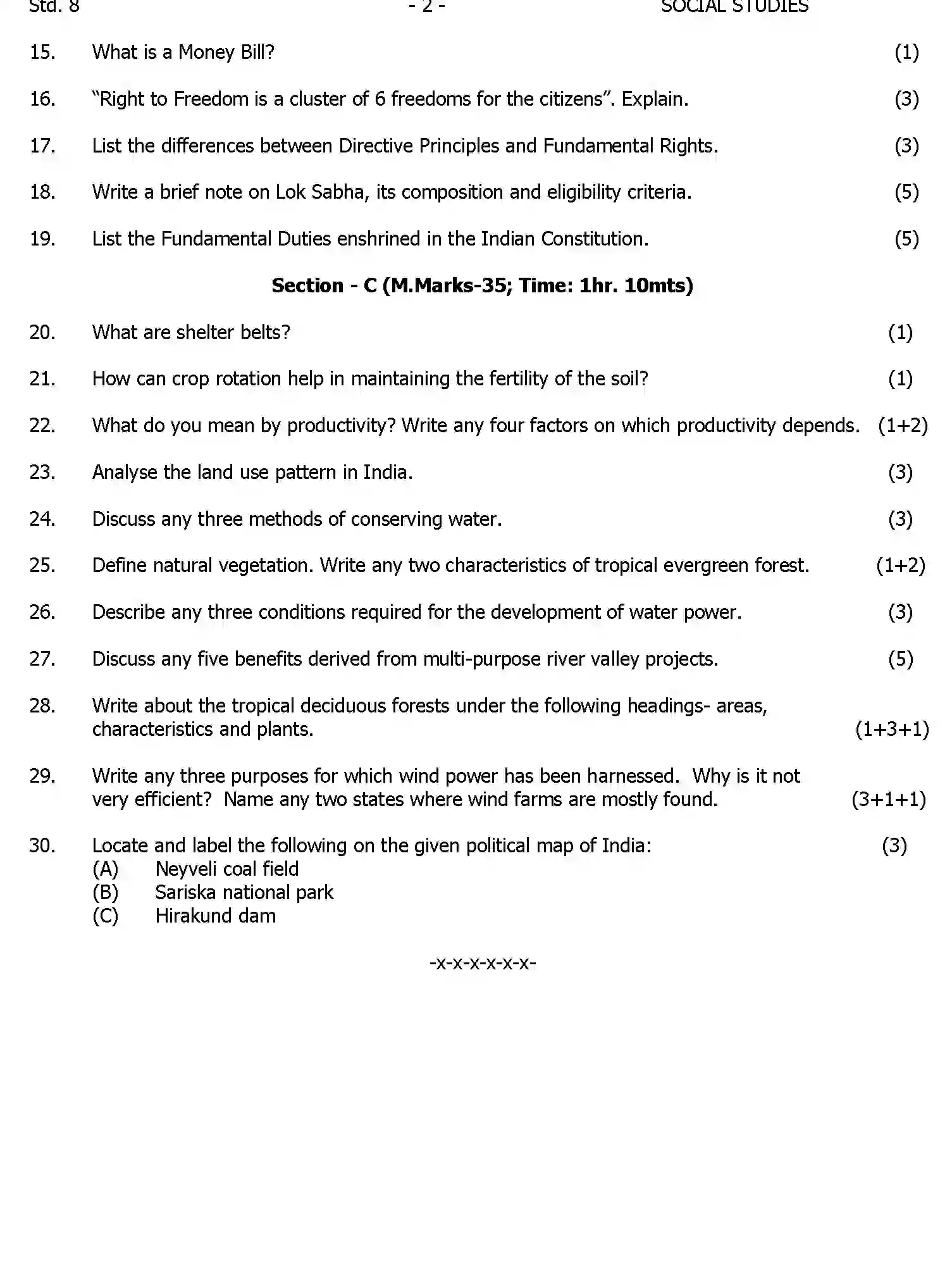 CBSE-Class-8-Previous-Year-Question-Papers-A1-SOCIAL-STUDIES-Page-2 Image