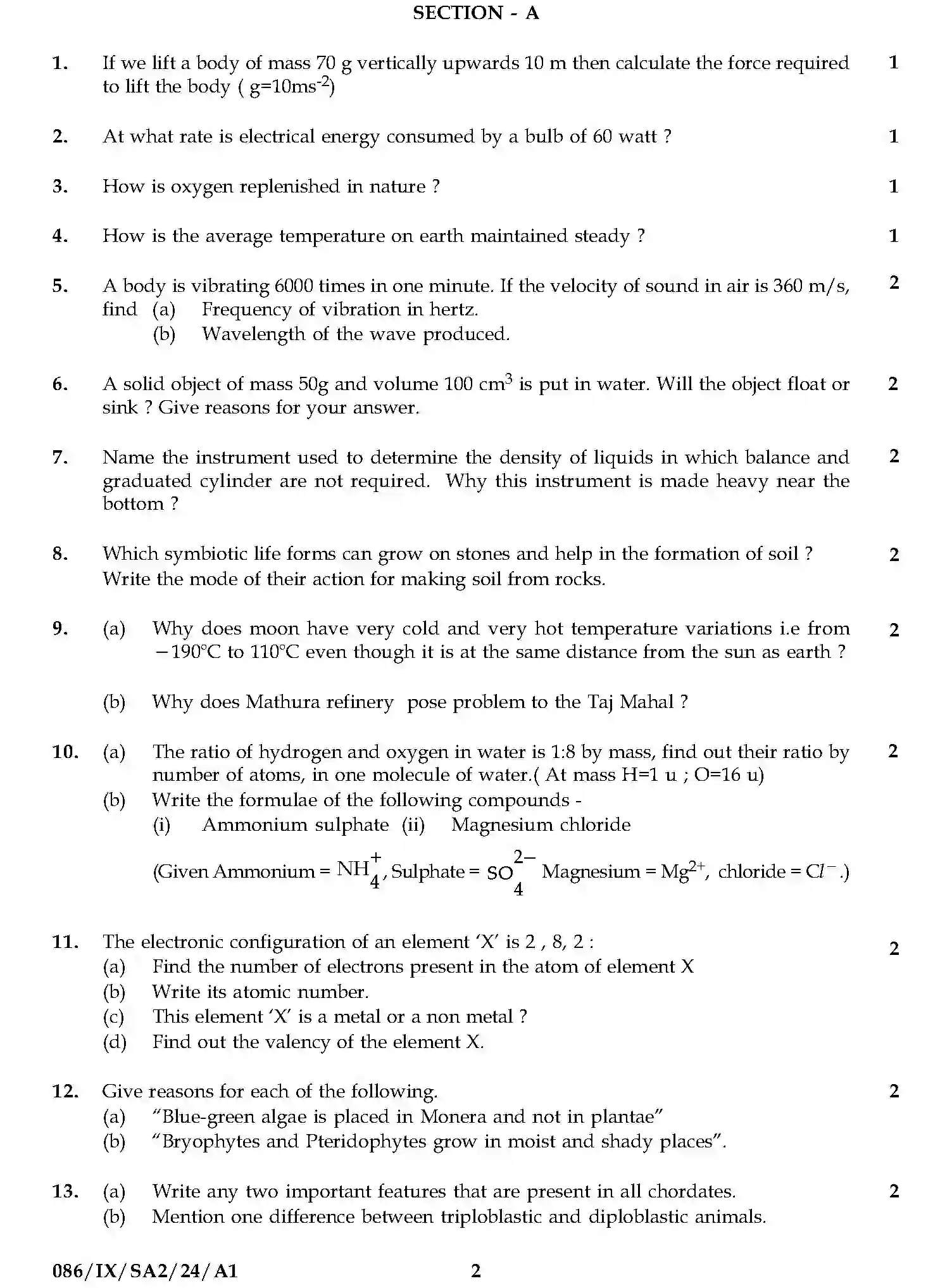 CBSE-Class-9-Previous-Year-Question-Papers-A2-SCIENCE-SET-14-Page-2 Image