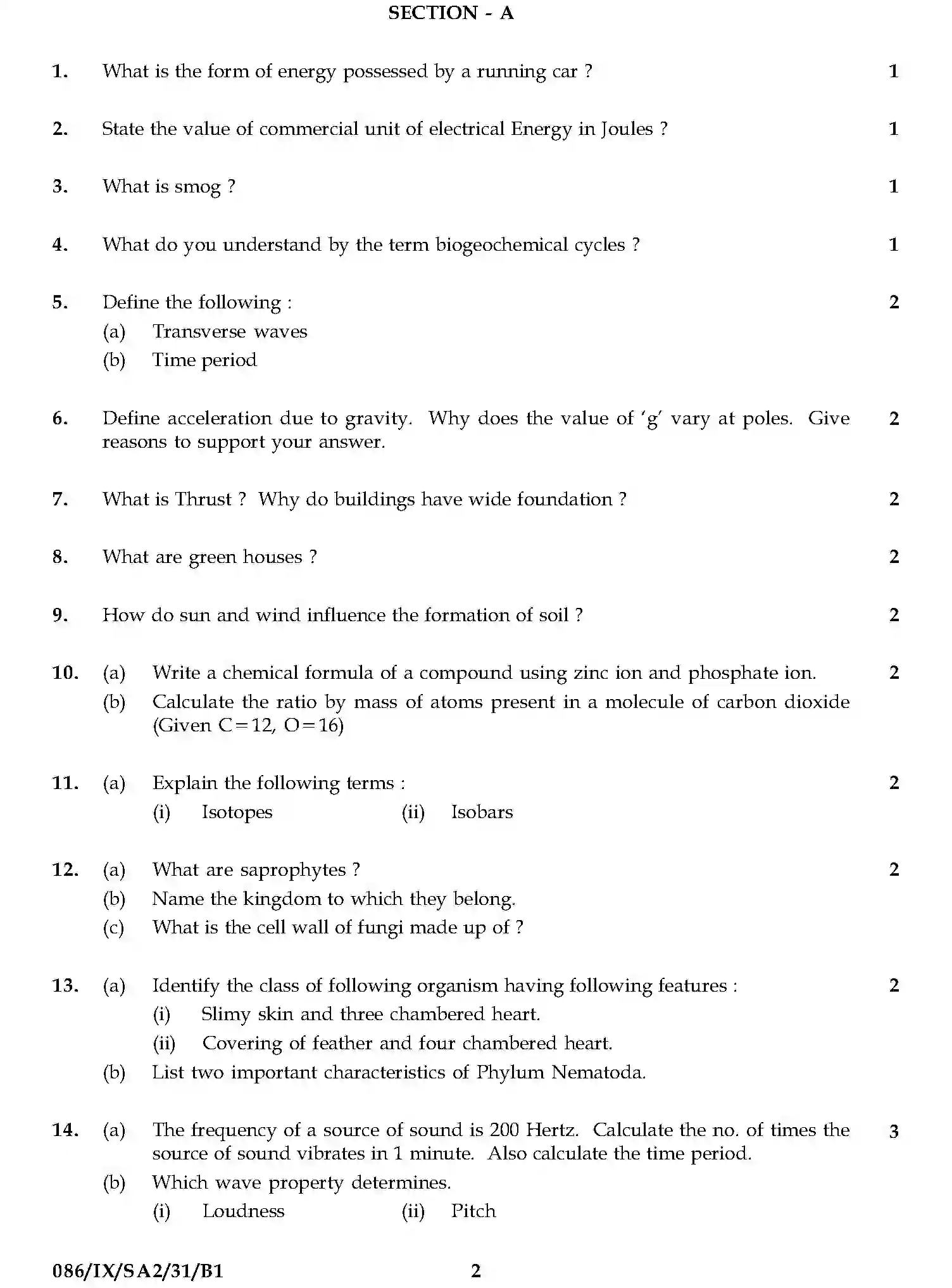 CBSE-Class-9-Previous-Year-Question-Papers-A2-SCIENCE-SET-3-Page-2 Image