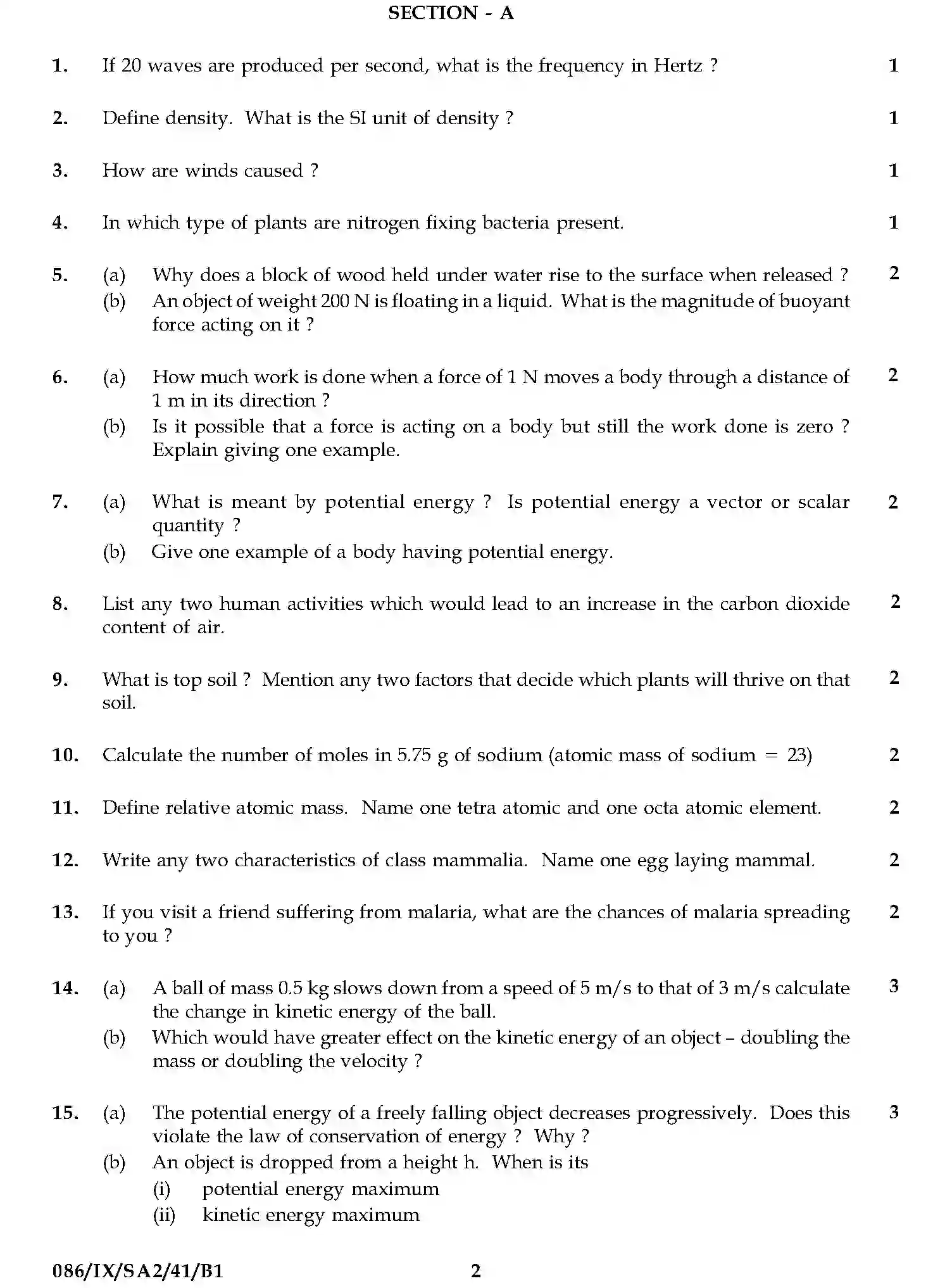 CBSE-Class-9-Previous-Year-Question-Papers-A2-SCIENCE-SET-4-Page-2 Image