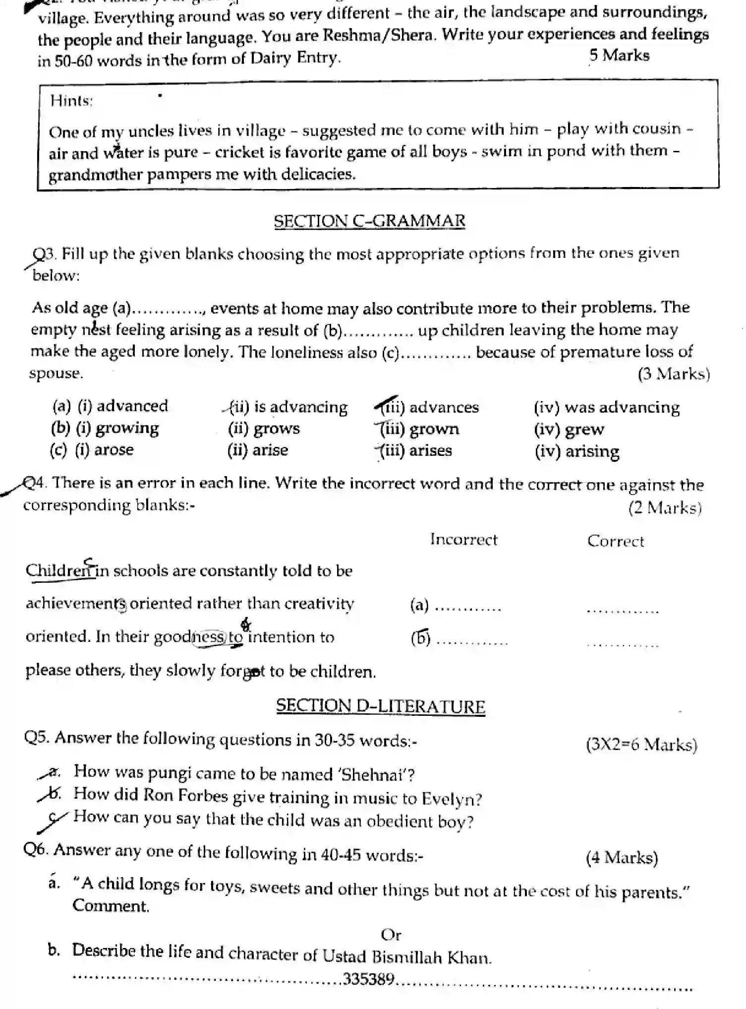 CBSE-Class-9-Previous-Year-Question-Papers-ERIODIC-TEST-2-ENGLISH-SET-A-181223-AUG-Page-2 Image