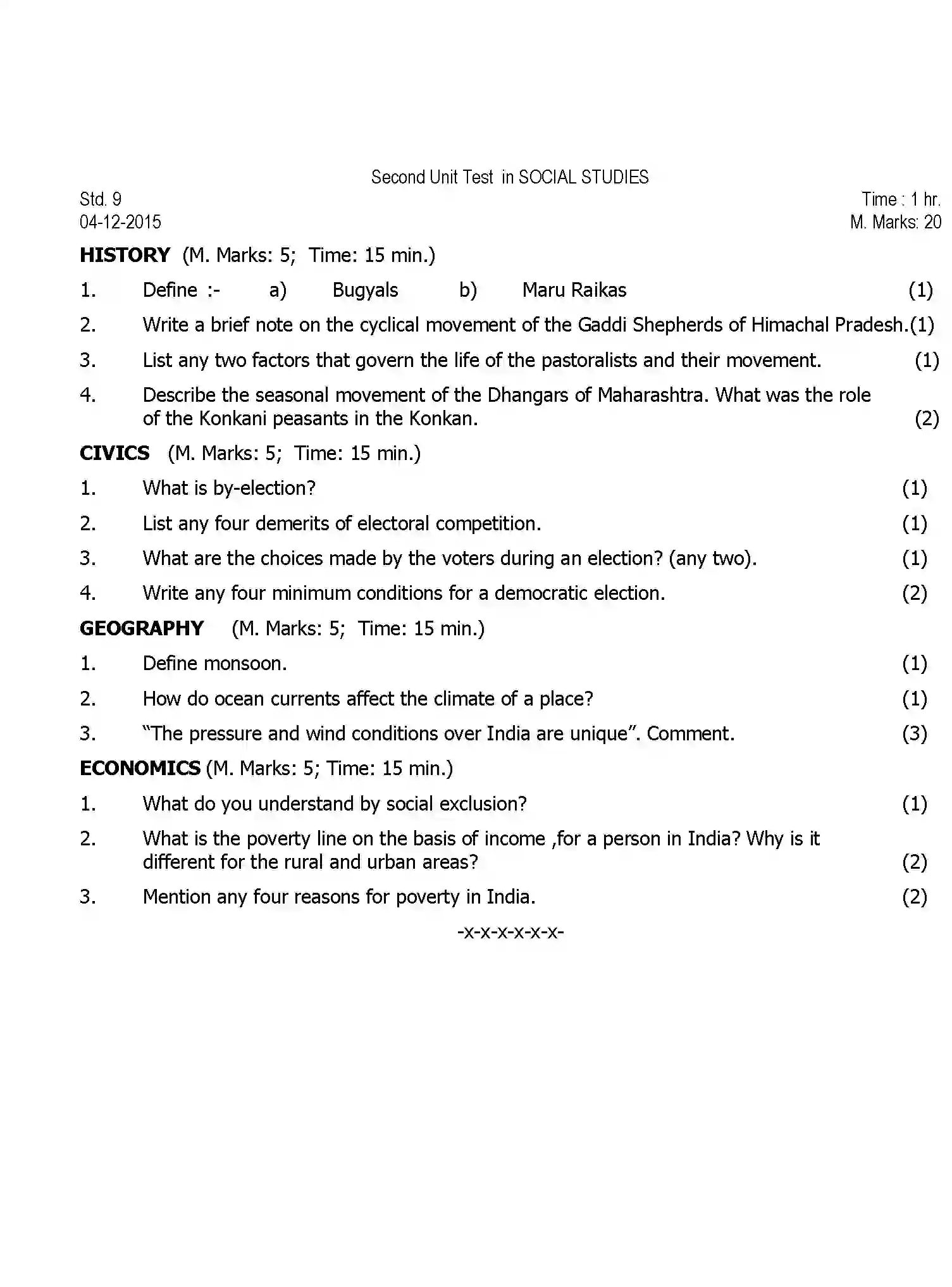 CBSE-Class-9-Previous-Year-Question-Papers-T2-SOCIAL-SCIENCE-Page-1 Image