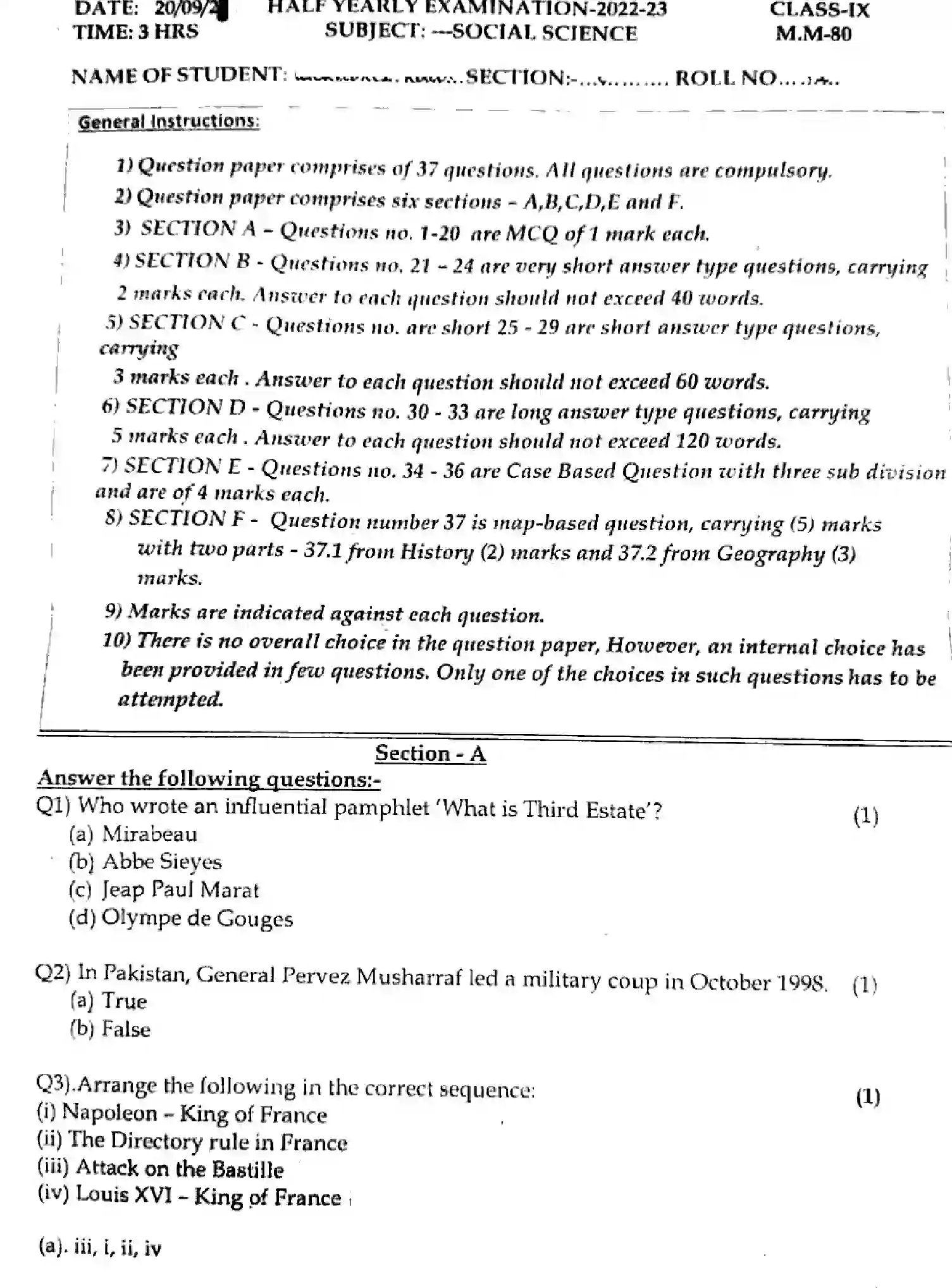 CBSE-Class-9-Previous-Year-Question-Papers-Y-SOCIAL-SCIENCE-181223-SEP-Page-1 Image